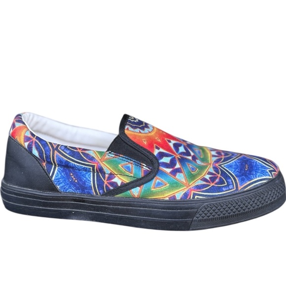 Inner Art World Psychedelic Slip-On Shoes Multicolor Men’s Size 8; Women's 9 - Picture 3 of 5